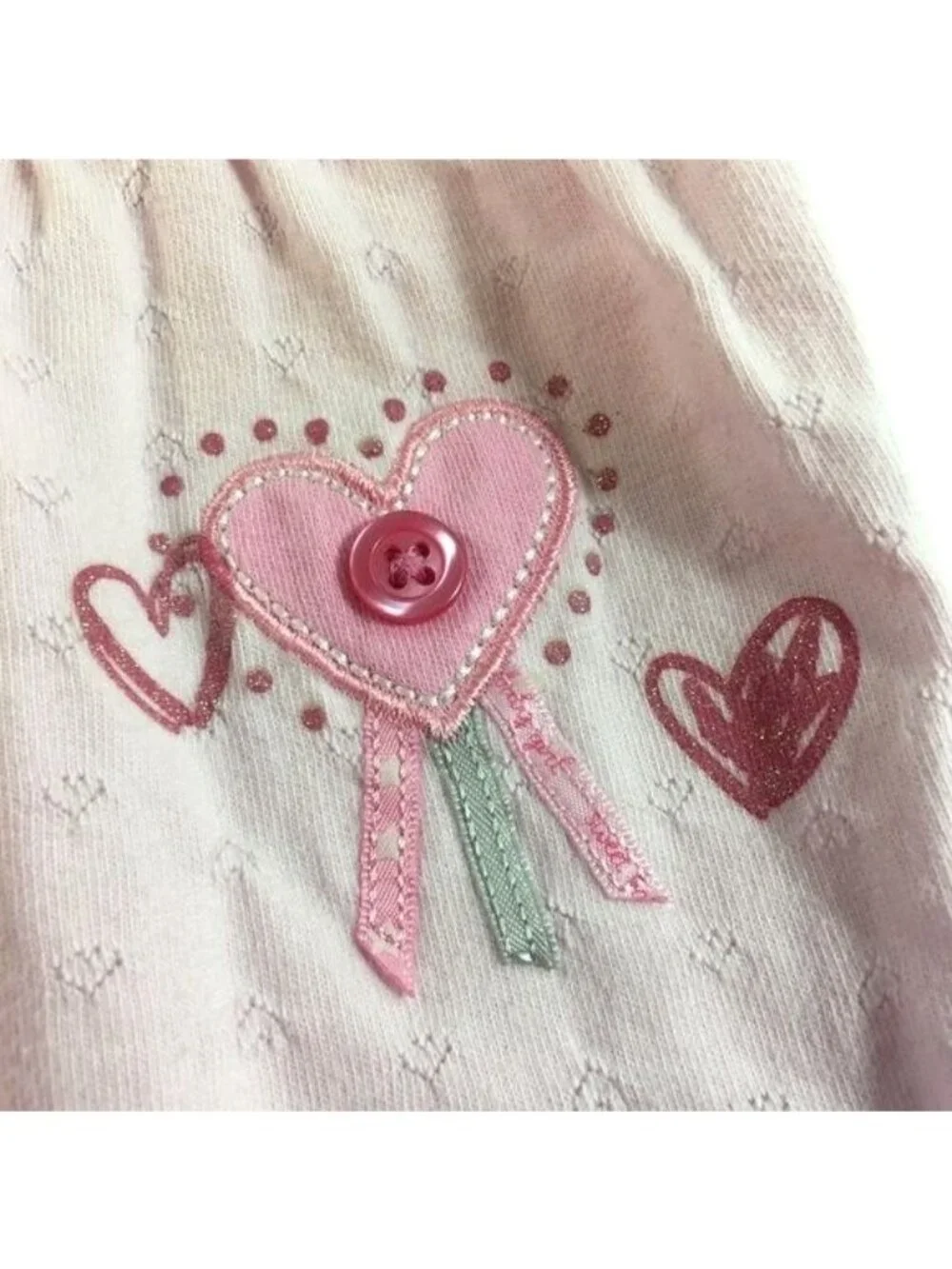 Carters Baby Girl Body Suit Long Sleeve Snap Legs/Back Pink Size 18M